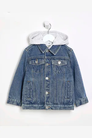 River Island Veste en jean garçon à capuche9298cm