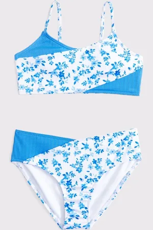 Abercrombie & Fitch Bikini Fleuri Imprimé avec détail cache-caur17années