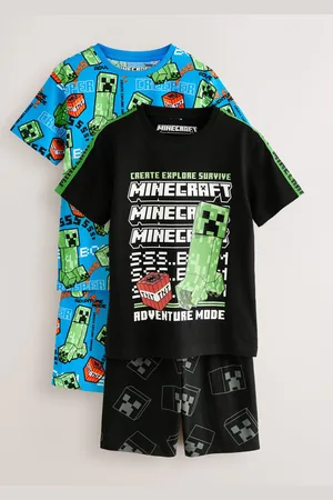 Next Pyjama court sous licence Minecraft 100% coton 2 Lot de (5-14ans)116122cm