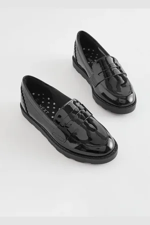 Next Mocassins School en cuir à semelle slim