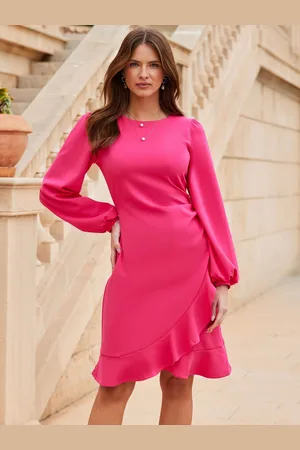 Sosandar Ruffle Hem Fit & Flare Dress42