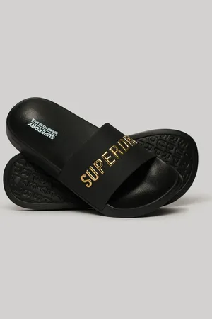 Superdry Claquettes de piscine végétaliennes à logo