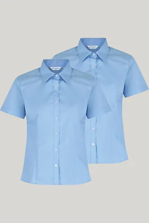 Trutex Coupe ajustée Manches courtes 2 Pack Chemises d