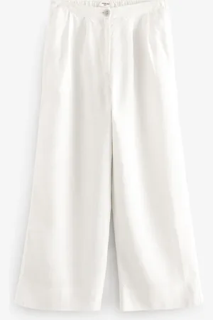 Next Pantalons Premium larges en 100 % lin40tall