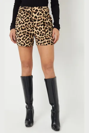 Threadbare Leopard Imprimé Plissé habillé Short42