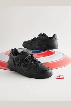 Next Marvel 1 Strap Elastic Lace School Shoes