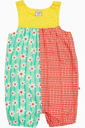 Frugi Salopette verte imprimée 100% coton biologique6874cm