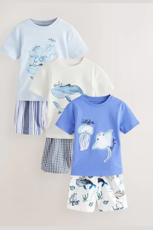 Next 100Pyjama court en coton % 3 Lot (9mths-12yrs)9298cm
