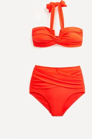 Linzi Bikini Palma Bandeau à dos nu et taille haute38