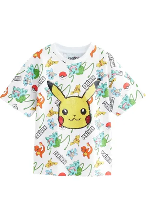Next 100% Cotton Pokémon Sequin Short Sleeve T-Shirt (4-16yrs)104110cm