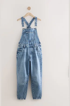 Next 100% Cotton Denim Dungarees40tall