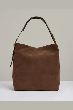 Reiss Shiba Suede Leather Braided-Strap Sac cabas BagUn an