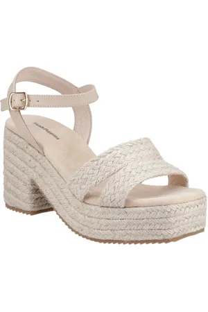 Hush Puppies Jamelia White Espadrille Heel Sandalseu41