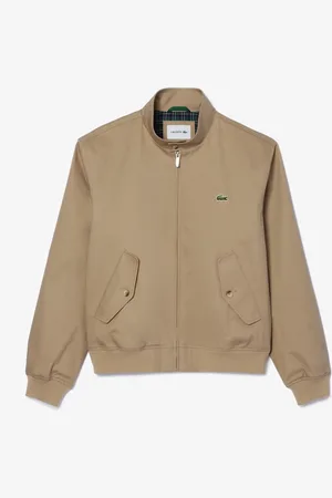 Lacoste Showerproof Cotton Twill Harrington Brown JacketMédium