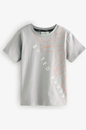 Ted Baker Grey Graphic Print 100% Cotton T-Shirt128134cm
