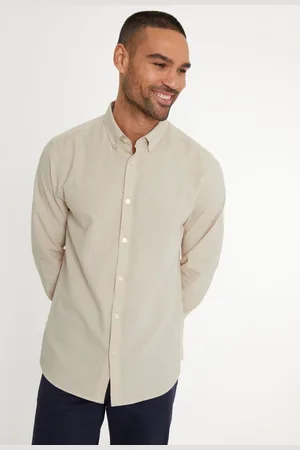 Threadbare Chemise en lin Blend manches longuesTrès grand