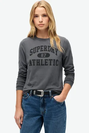 Superdry Slim Athletic Essentials Ringer Long Sleeve Top44