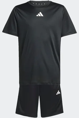 adidas 3 Stripes Training T-Shirt and Shorts Set7 - 8 ans (122 - 128cm)