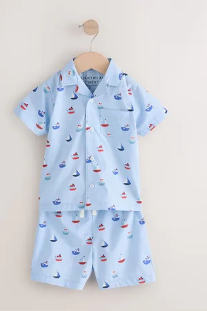 Next 100% Cotton Single Button Through Shorts Pyjamas Set (9mths-8yrs)3 - 4 ans (98 - 104cm)