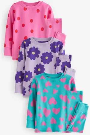 Next 3 Lot 100% Cotton Se blottir Pyjamas (9mths-12yrs)9 - 10 ans (134 - 140cm)