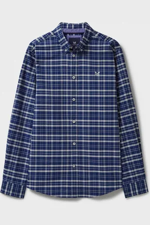 J.Crew Manches longues Carreaux Oxford 100% Coton ChemisesM