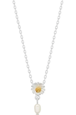 ESTELLA BARTLETT Flower Pearl Drop Necklaceun