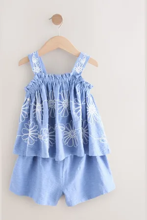 Next Ensemble débardeur et short brodé Fleuri (3-16ans)166168cm