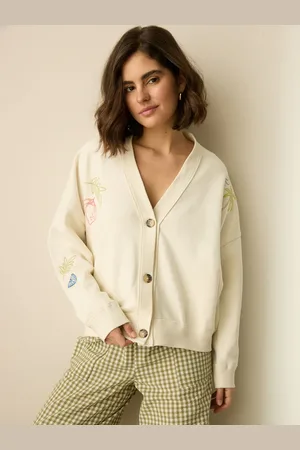 Next Relaxed Fit Button Down Embroidered Cardigan2X-Large