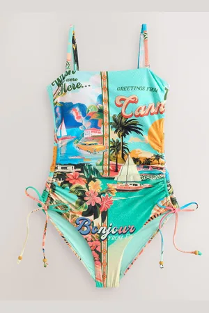 Next Maillot de bain Bandeau gainant à jambes froncées34
