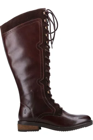 Hush Puppies Rudy Zip Up Lace Up Long Bootseu39