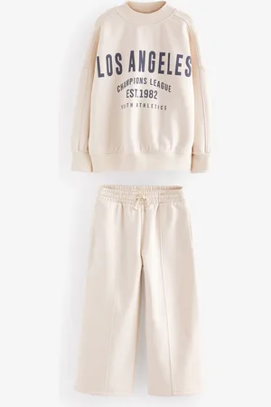 Next Ensemble Sweat Slogan et Jogging à jambes larges (3-16ans)6 ans (116cm)