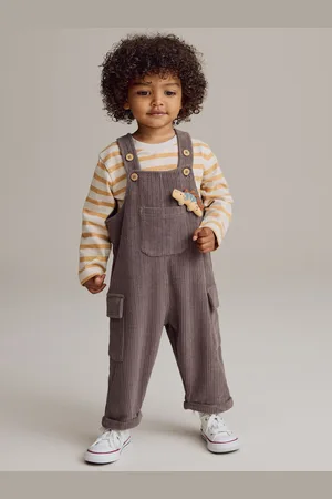 Next Corduroy Dungarees & Long Sleeve T-Shirt Set (3mths-7yrs)2 - 3 ans (92 - 98cm)