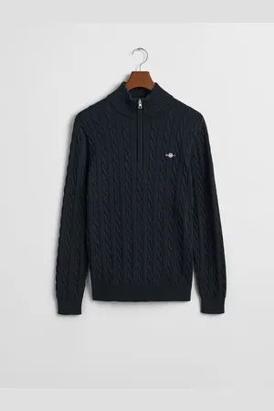 GANT Classic Half Zip 100% Cotton JumperL