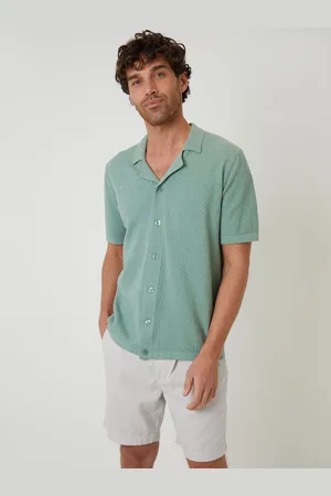 Threadbare Textured Revere Collar Knitted ShirtTrès grand