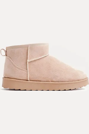 Linzi Bottines doublées en fausse fourrure Mini Addy en faux daim