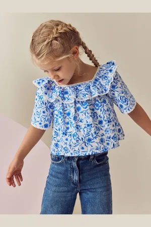 Next Chemisier imprimé Volants 100% coton (316ans)8 ans (128 cm)