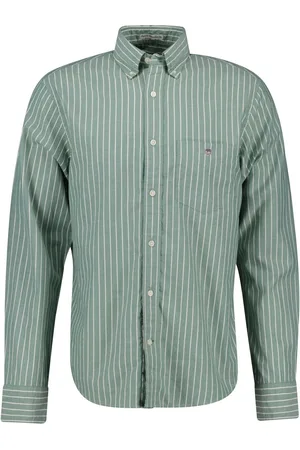 GANT Regular Brushed 100% Cotton Twill Stripe ShirtL