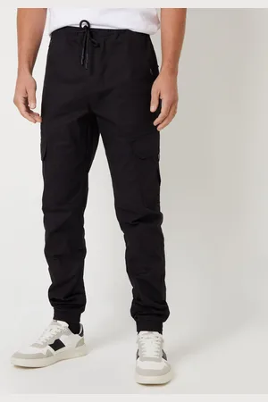 Threadbare Pantalon cargo en coton avec cordon de serrage et extensibleL