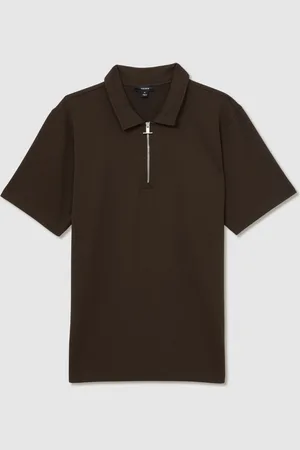 Reiss Albany Textured Half-Zip Polo ShirtXL
