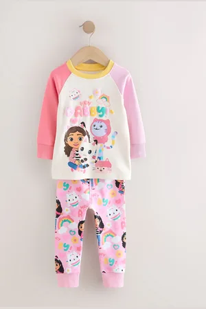 Next 100% Cotton Gabbys Dollhouse Long Sleeved Snuggle Pyjamas 1 Pack (9mths-8yrs)8692cm