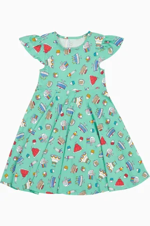 Frugi Robe patineuse Morwenna rose fille110116cm