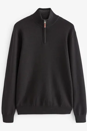 Next Coupe classique 100% Coton Premium Quarter Zip PullL Reg