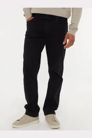 Threadbare Coupe droite Pantalons en toile de coton avec extensible32