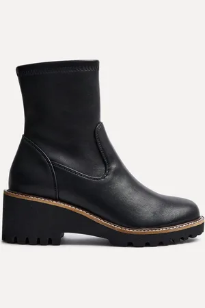 Linzi Trish Wedged Heel Ankle Boots