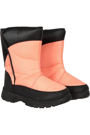 Mountain Warehouse Bottes de neige adaptatives Caribou Kids Single Rayure Sherpa Lined