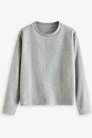 Next Col rond Cosy Soft Touch Rib Detail Seam PullXL