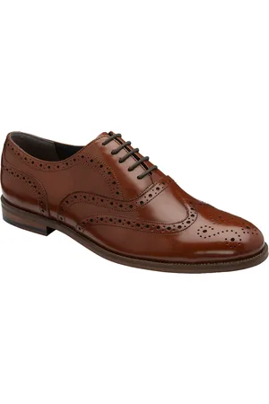 Frank Wright Chaussures de brogue à lacets en cuir pour homme