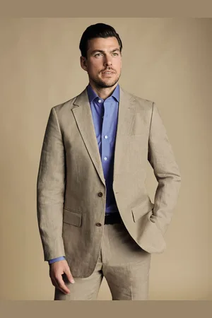 Charles Tyrwhitt 100% Lin Coupe ajustée Veste44 R