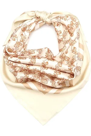 Coach Foulard en soie à carreaux de roses pour chevaux et calèchesUn an