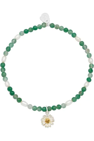 ESTELLA BARTLETT Green & Pearl Wildflower Braceletun